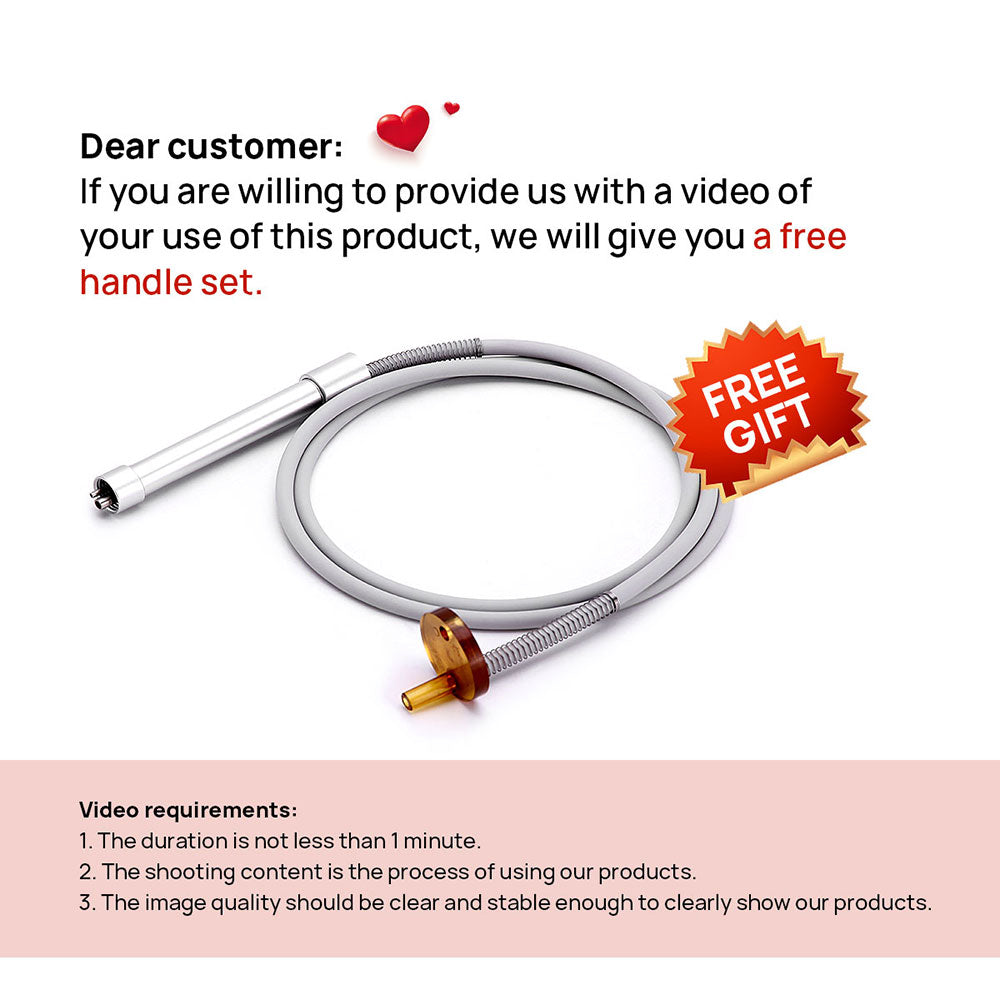 Disposable Saliva Suction Mirror Set 50pcs Plastic Suction And Anti-Fog Mouth Mirror + Stainless Steel Handle + Silicon Tube - KiwisLove