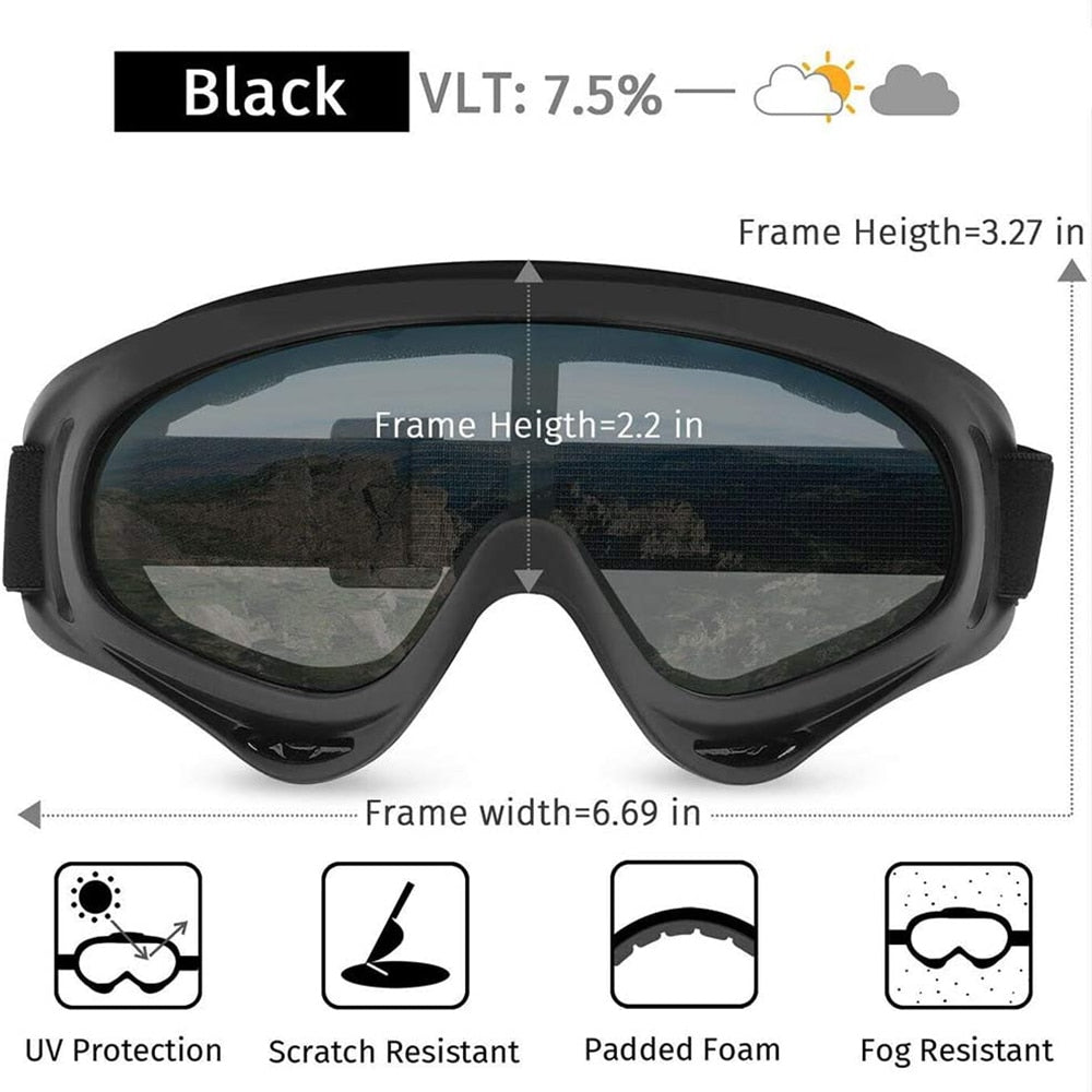 Professional snow Windproof X400 UV Protection Ski Glasses - KiwisLove