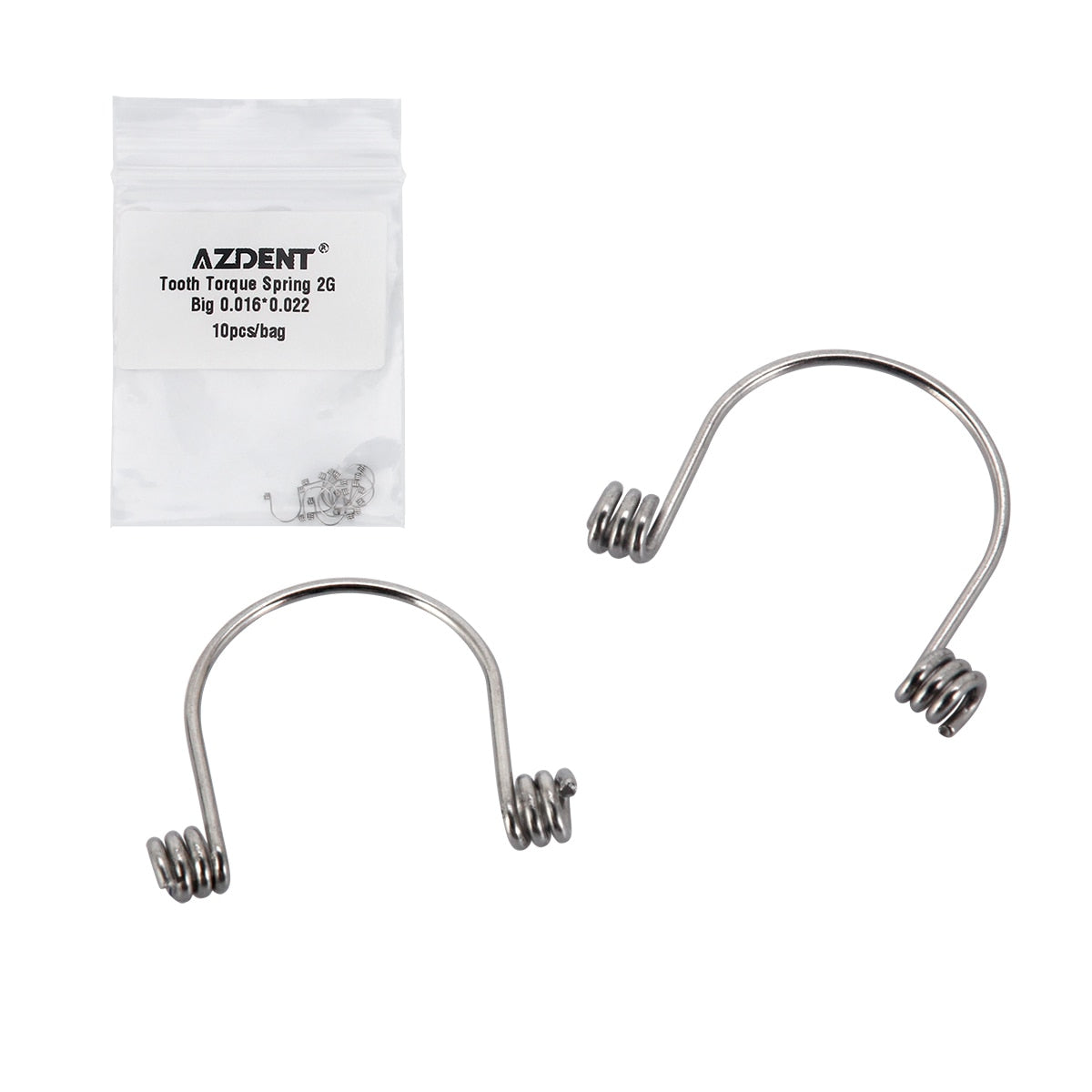 10Pcs/Bag Dental Orthodontic Torquing Spring Single Anterior Teeth Torque Stainless - KiwisLove