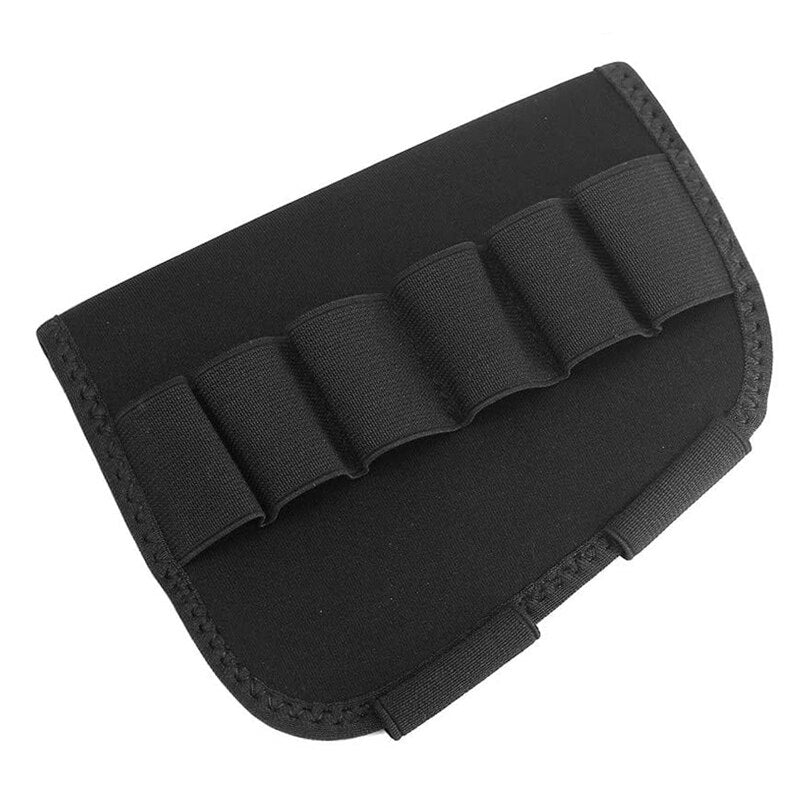 Tactical 6 Round Shell Holder Military Airsoft Bullet Carrier Pouch 12/20 Bullet Buttstock Shell Carrier Hunting Accessories - KiwisLove