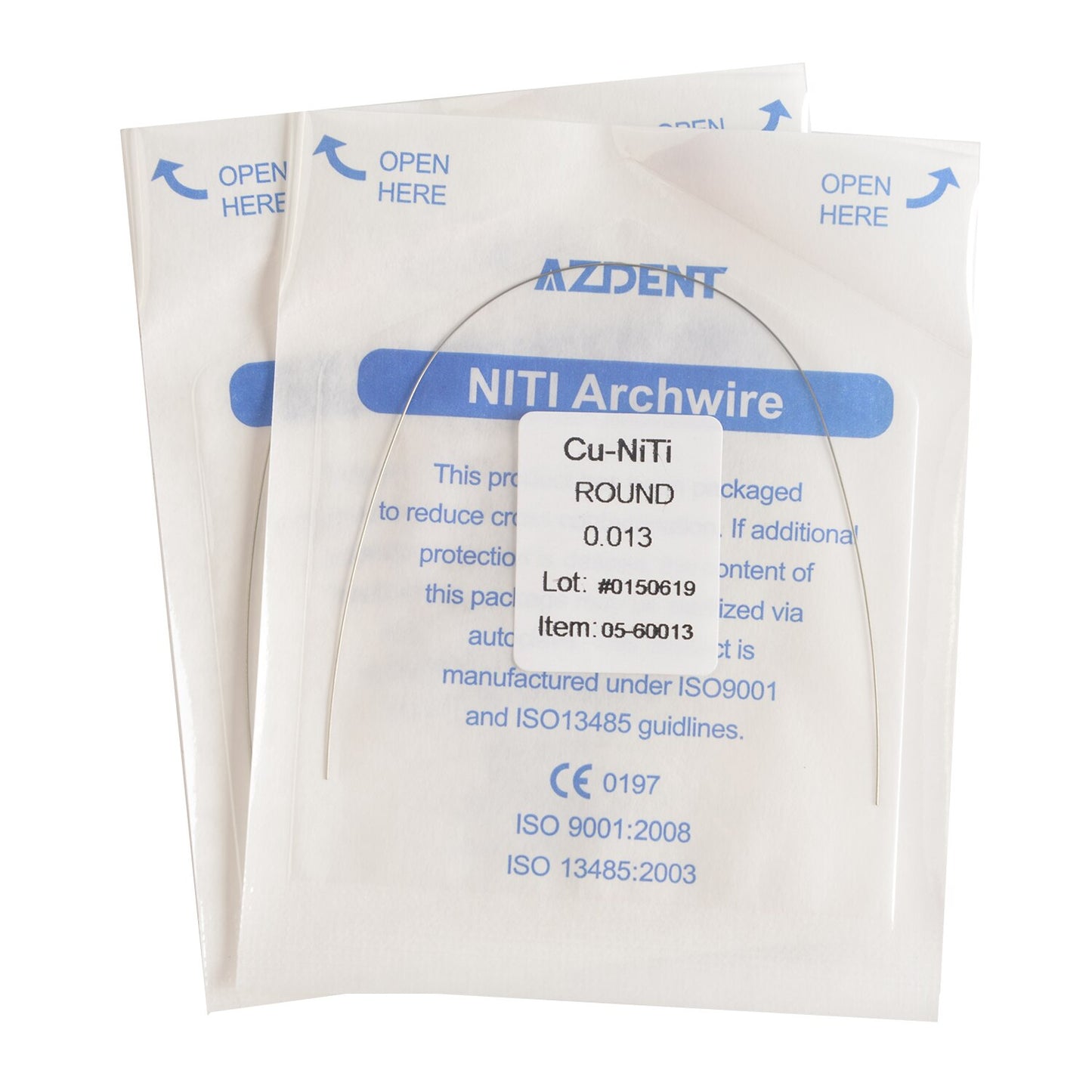 AZDENT Dental Orthodontic Copper Nickel-Titanium Arch Wires Cu NiTi Archwire Ovoid Form Rectangular / Round Dentist Tools - KiwisLove