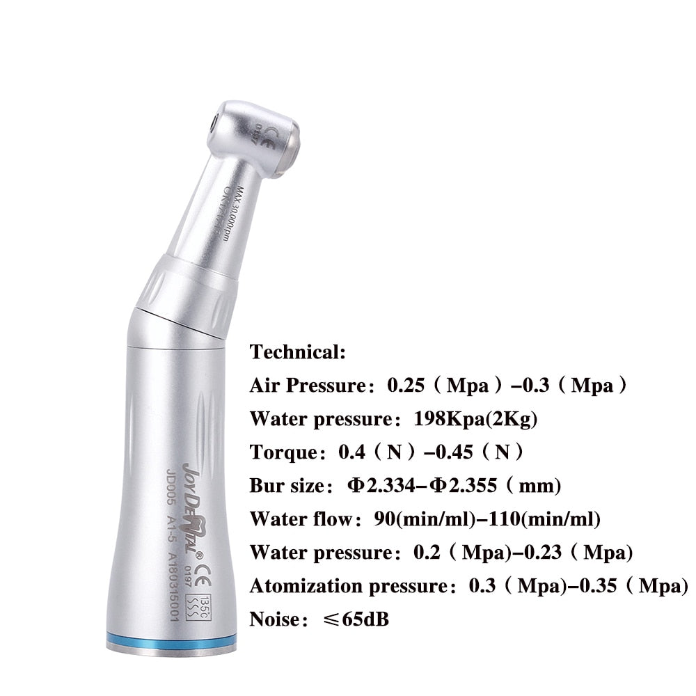 AZDENT Dental Internal Water Contra Angle Press Button Low Speed Handpiece 4 Hole Motor Bur Applicable Φ2.334-2.355mm - KiwisLove