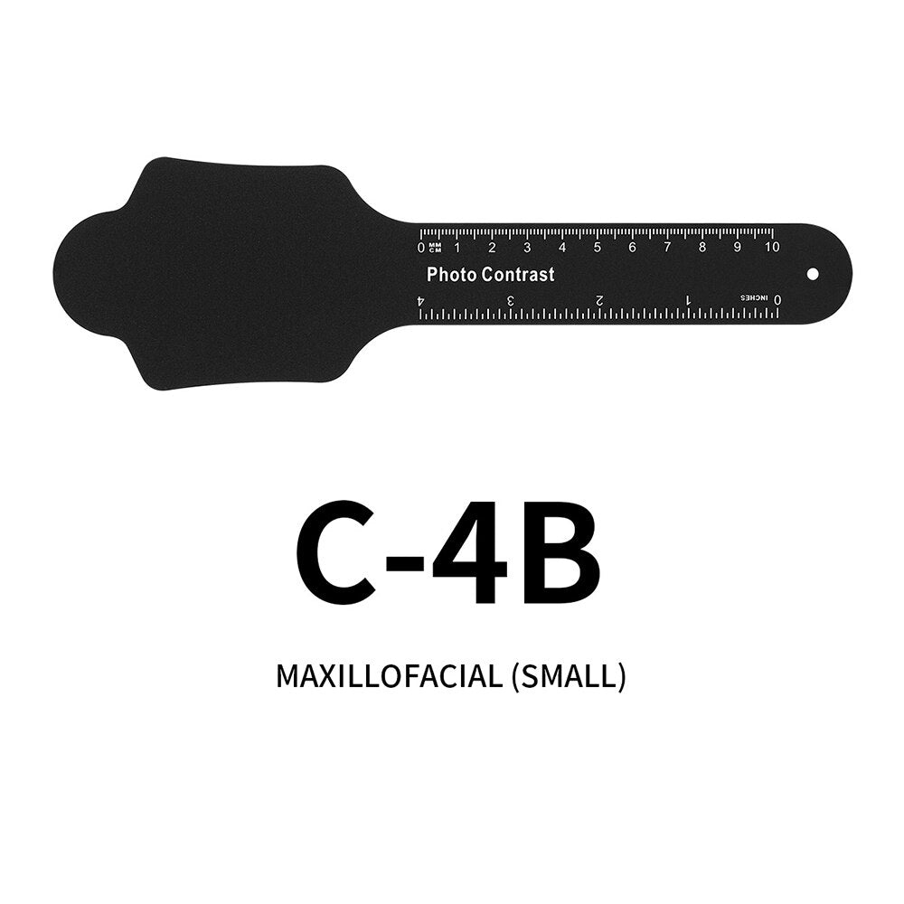 1pc Dental Orthodontic Black Plate Photo Image Contrast Board Oral Cheek Background with Scale Mark Autoclavable Dentist Tools - KiwisLove