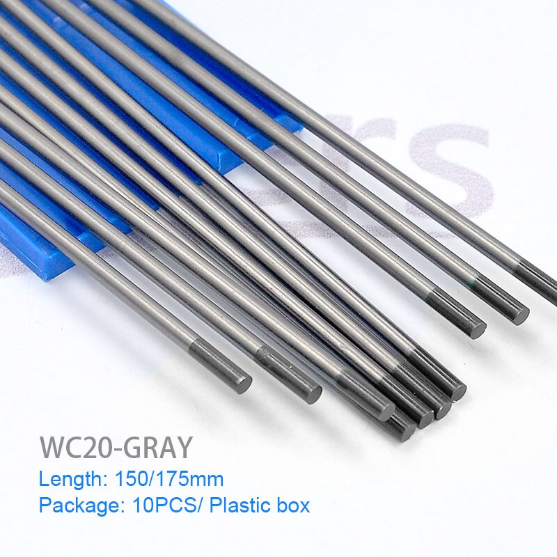 TIG Welding Parts WT20 WC20 WL20 WL15 WZ8 Tungsten Needle Electrode Argon Arc Red Head tungsten needle 3.2x150 175mm - KiwisLove