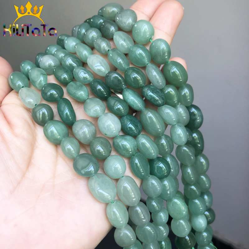 8-10mm Irregular Natural Green Aventurine Stone Beads Round Loose Beads For Jewelry Making DIY Earrings Bracelet Charm 15&#39;&#39; - KiwisLove