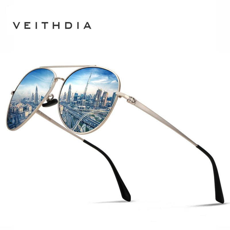 VEITHDIA Men Sunglasses Vintage Polarized UV400 Classic Fashion Unisex Sun Glasses Coating Lens Driving Eyewear For Women VT8259 - KiwisLove