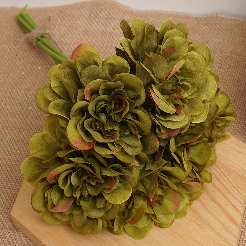 5pcs Beautiful Artificial Peony Flowers High Quality White Bouquet Wedding Home Table Decor Fake Flowers Christmas Arrangement - KiwisLove