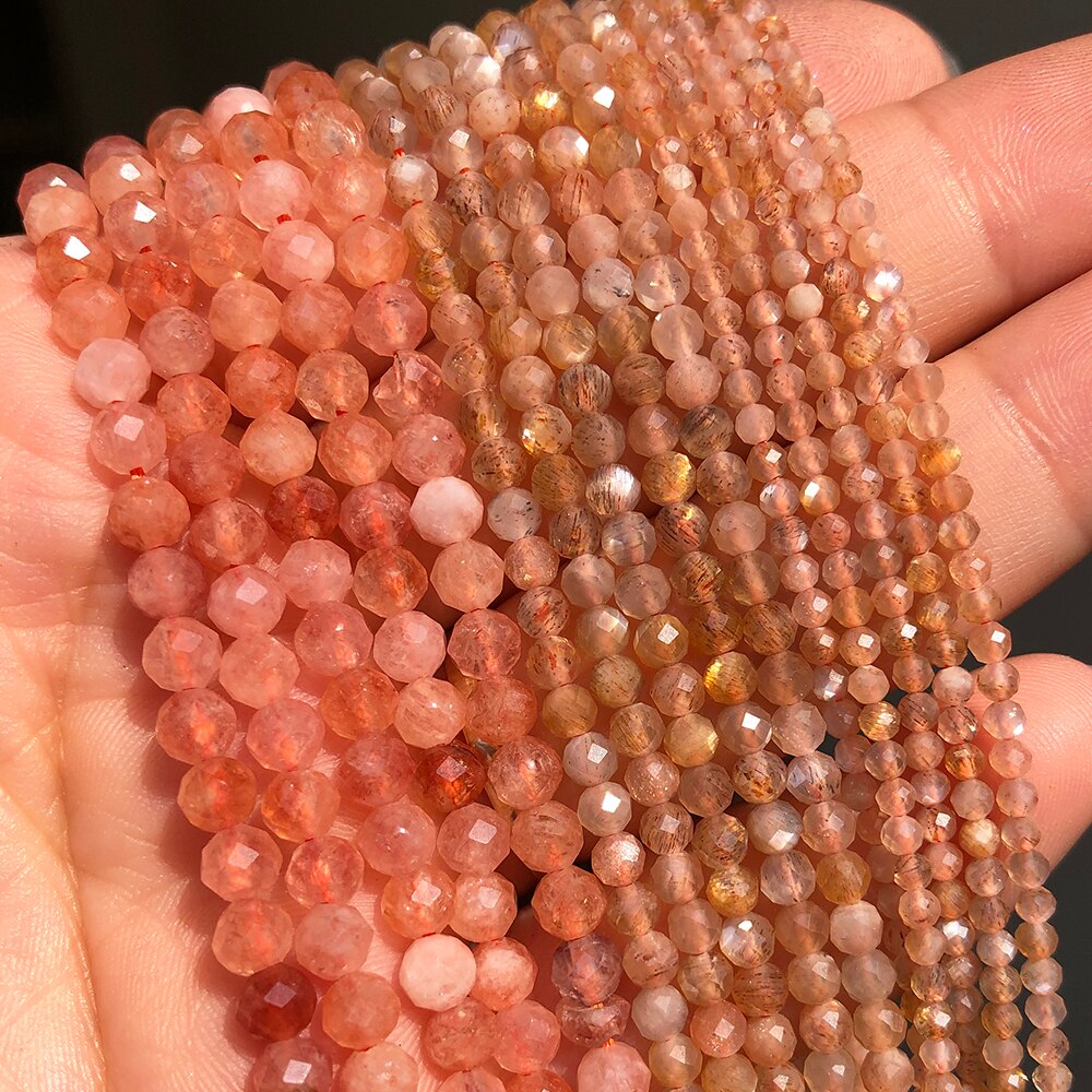 2 3 4mm Faceted Lapis Lazuli Gem Beads Natural Loose Stone Beads for Jewelry Making DIY Bracelet Earrings Accessories 15&#39;&#39;Inches - KiwisLove