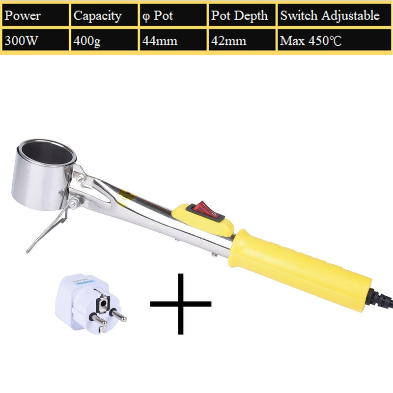 300W/500W Portable Solder Pot Tin Melting Furnace Handheld Adjustable Temperature Control Desoldering Bath Tool - KiwisLove