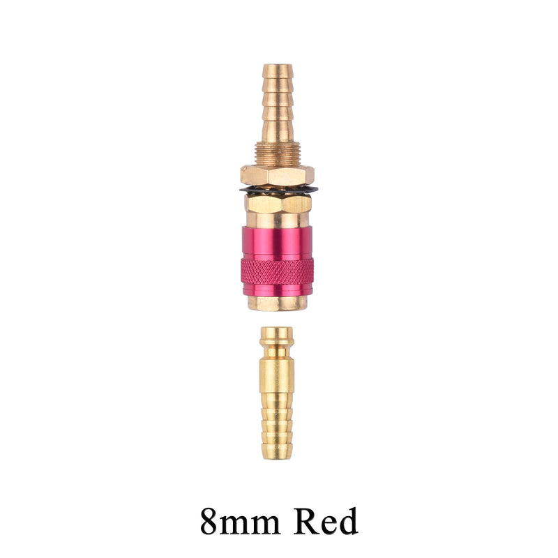 6mm 8mm 10mm Water Cooled Air Cooled Gas Water Adapter Quick Connector Fitting For MIG TIG Welding Torch Plug - KiwisLove