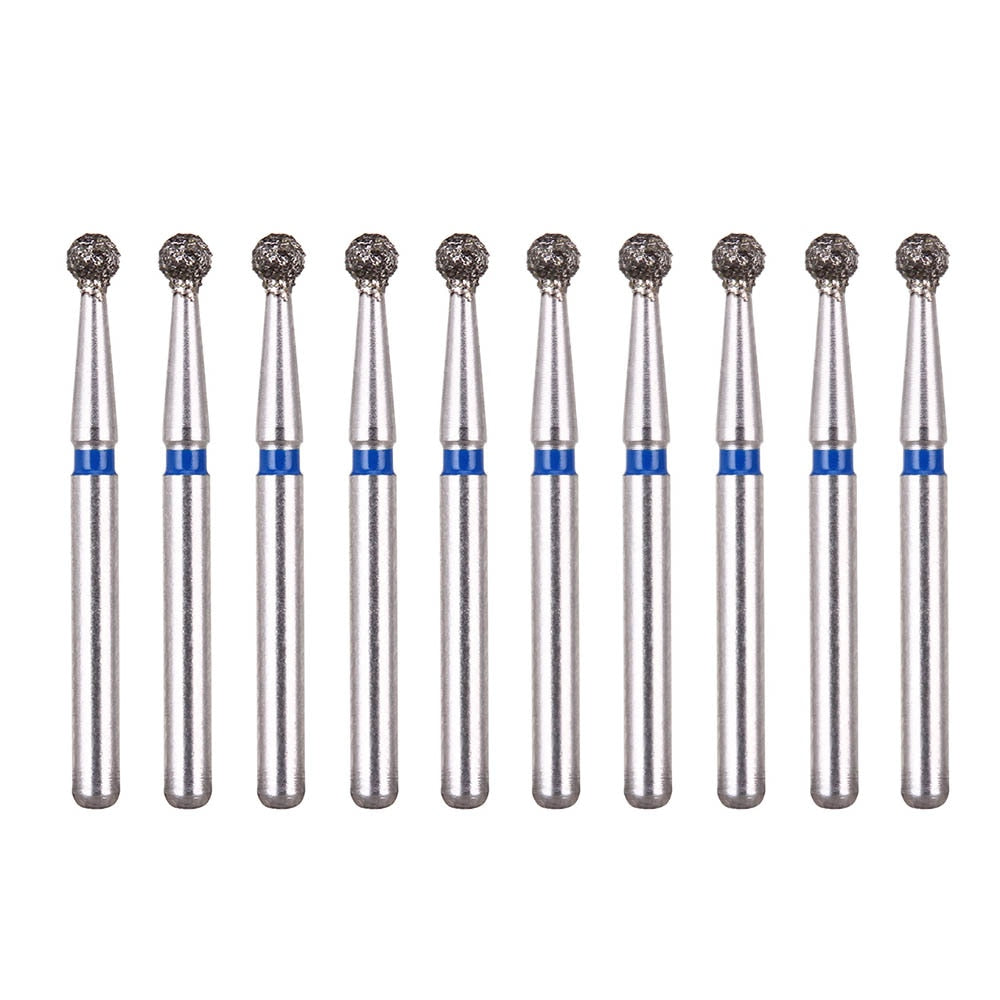10pcs /2boxes AZDENT Dental Diamond Burs Drills Two Layer Diamond for High Speed Handpiece Dia.1.6mm - KiwisLove