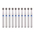10pcs /2boxes AZDENT Dental Diamond Burs Drills Two Layer Diamond for High Speed Handpiece Dia.1.6mm - KiwisLove