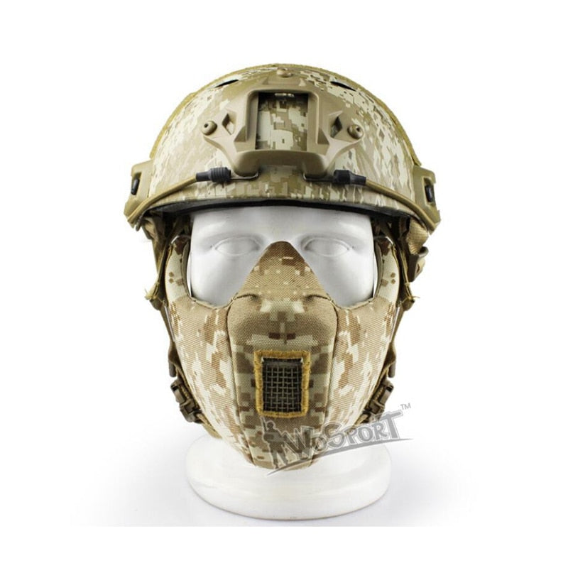 Tactical Mask Half Face Protection Airsoft Half Face Masks Using For Protecting CS Cycling Hunting Sports Mask - KiwisLove