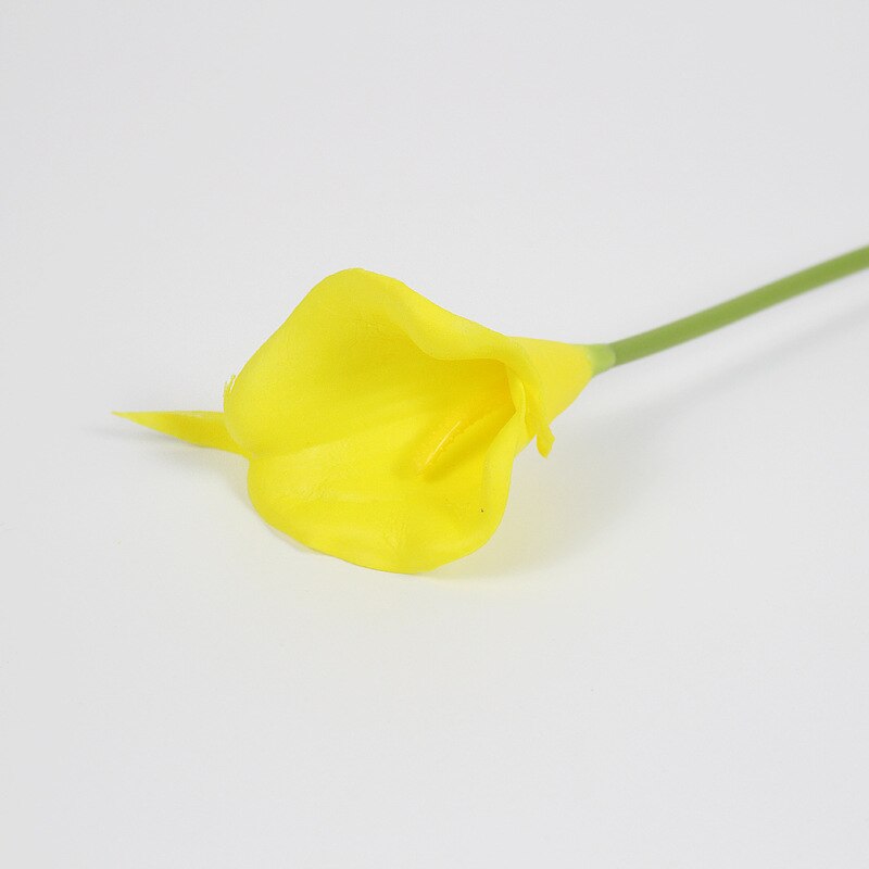 10Pcs PU Artificial Flowers Calla Lily Real Touch Bridal Bouquet High Quality Fake Flower Wedding Home Table Decoration Autumn - KiwisLove