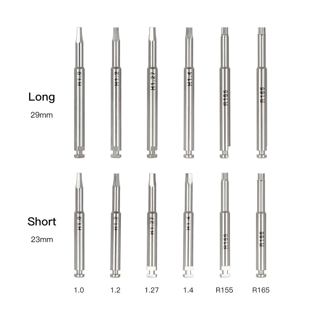 1PC Azdent Dental Implant Screw Driver For Low Speed Handpiece Long Drivers 29mm Short Drivers 23mm Shank Dia.2.35mm - KiwisLove