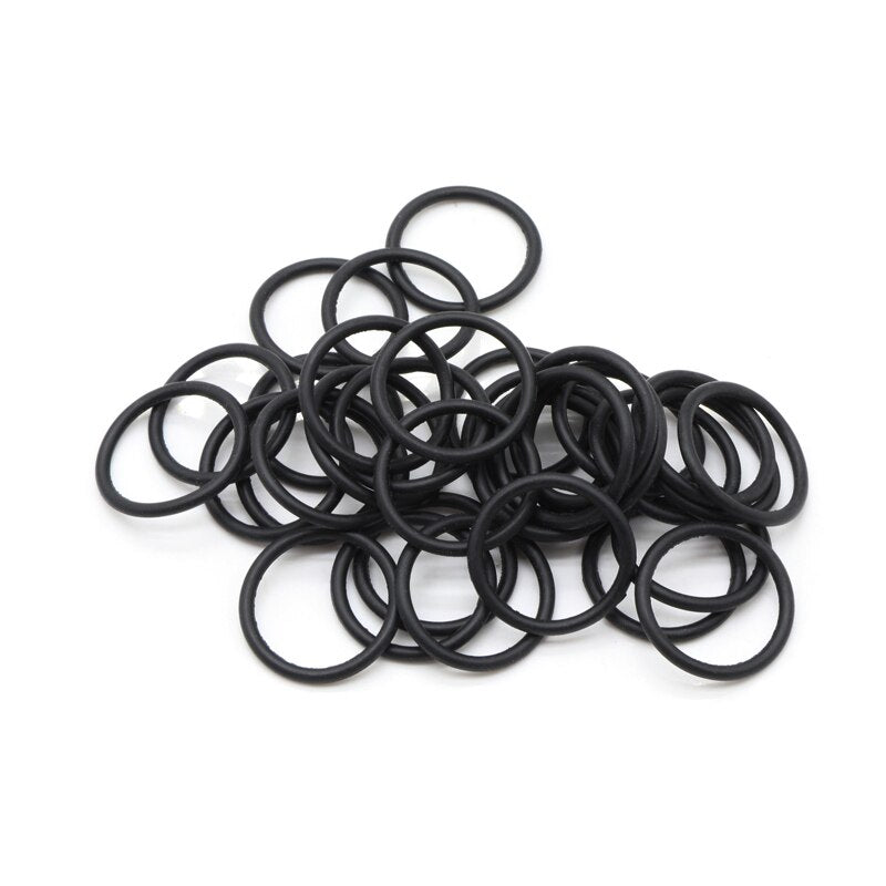 50pcs NBR O Ring Seal Gasket Thickness CS 2mm OD 8~80mm Nitrile Butadiene Rubber Spacer Oil Resistance Washer Round Shape Black - KiwisLove