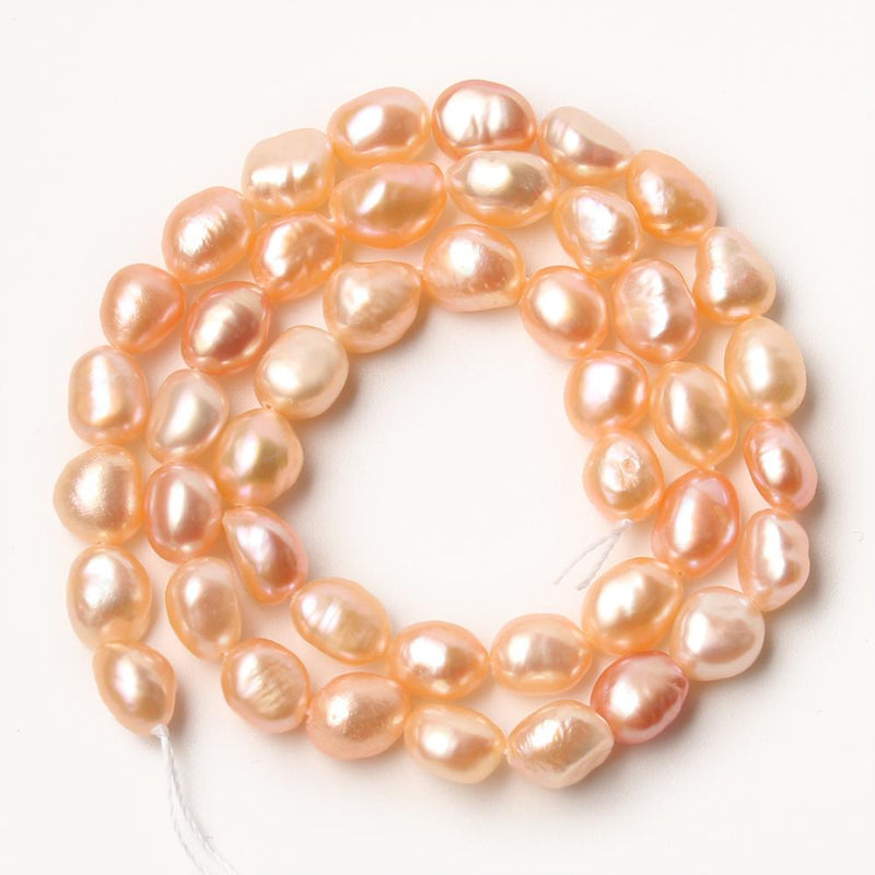 Natural Irregular Pearl Beads White Pink Freshwater Pearls Beads For DIY Women Handmade Bracelet Charms Accessories 15&#39;&#39;inches