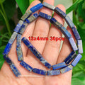 Natural Lapis Lazuli Stone Faceted Column Round Irregular Spacer Beads For Jewelry Making Diy Bracelets Necklace Accessories - KiwisLove