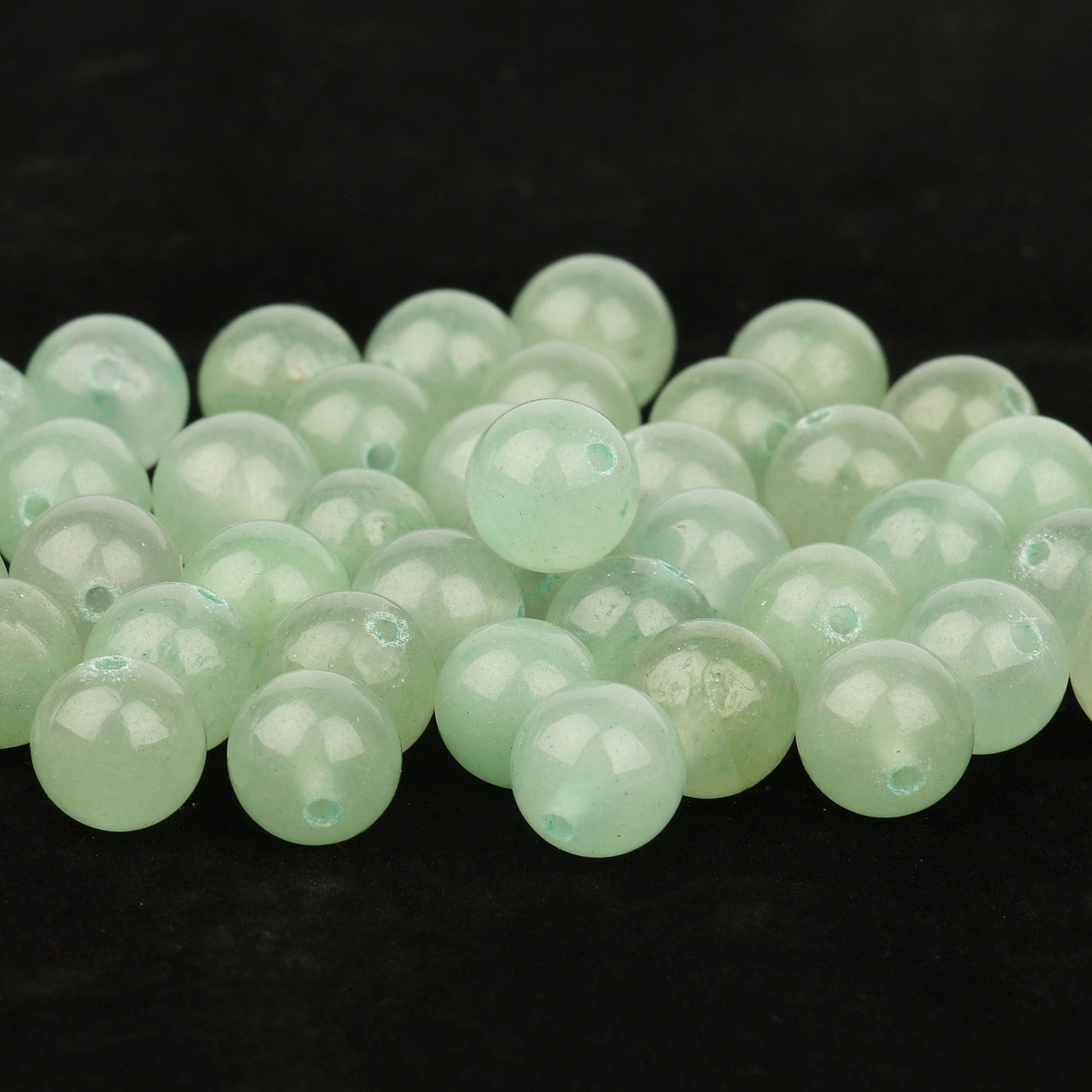 Natural Gem Green Aventurine Stone Round Loose Spacer Beads for Jewelry Making 4-12mm Spacer Beads Diy Bracelet Wholesale 15'' - KiwisLove
