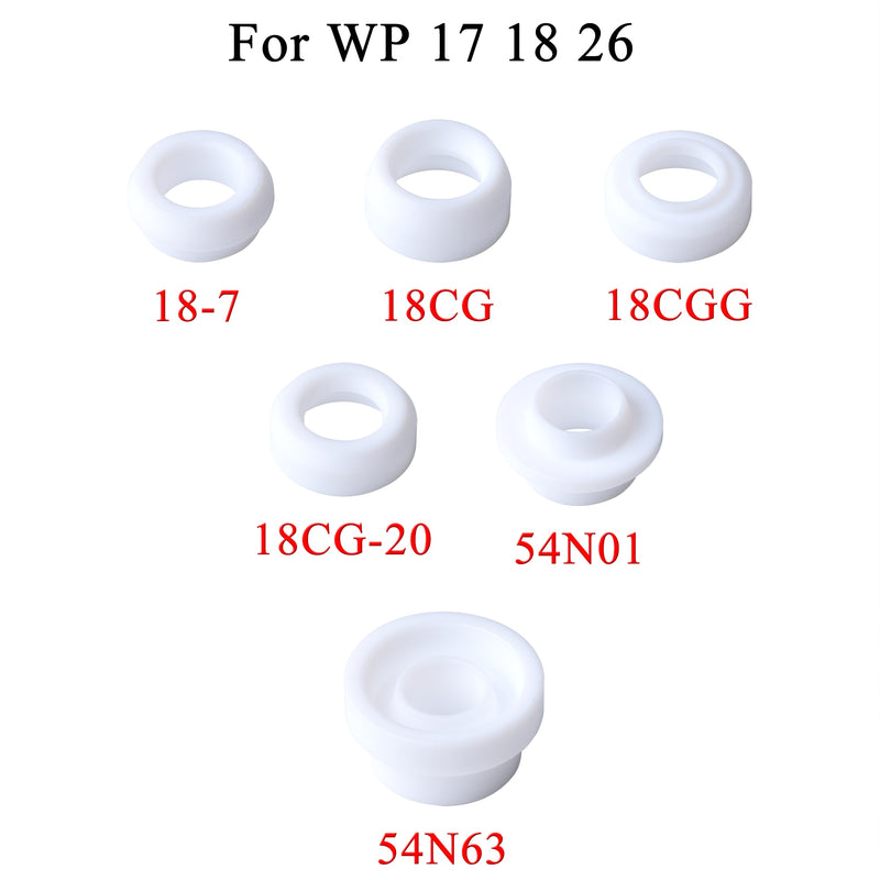 5/10PCs Insulator Cup Gasket 18-7 18CG 18CGG 18CG-20 54N01 598882 54N63 54N63-20 For TIG WP9/17/18/20/26 Welding Torch Kit - KiwisLove