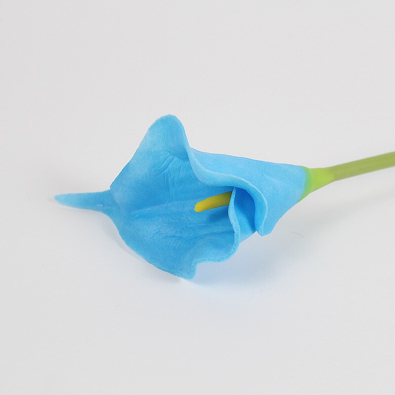 10Pcs PU Artificial Flowers Calla Lily Real Touch Bridal Bouquet High Quality Fake Flower Wedding Home Table Decoration Autumn - KiwisLove