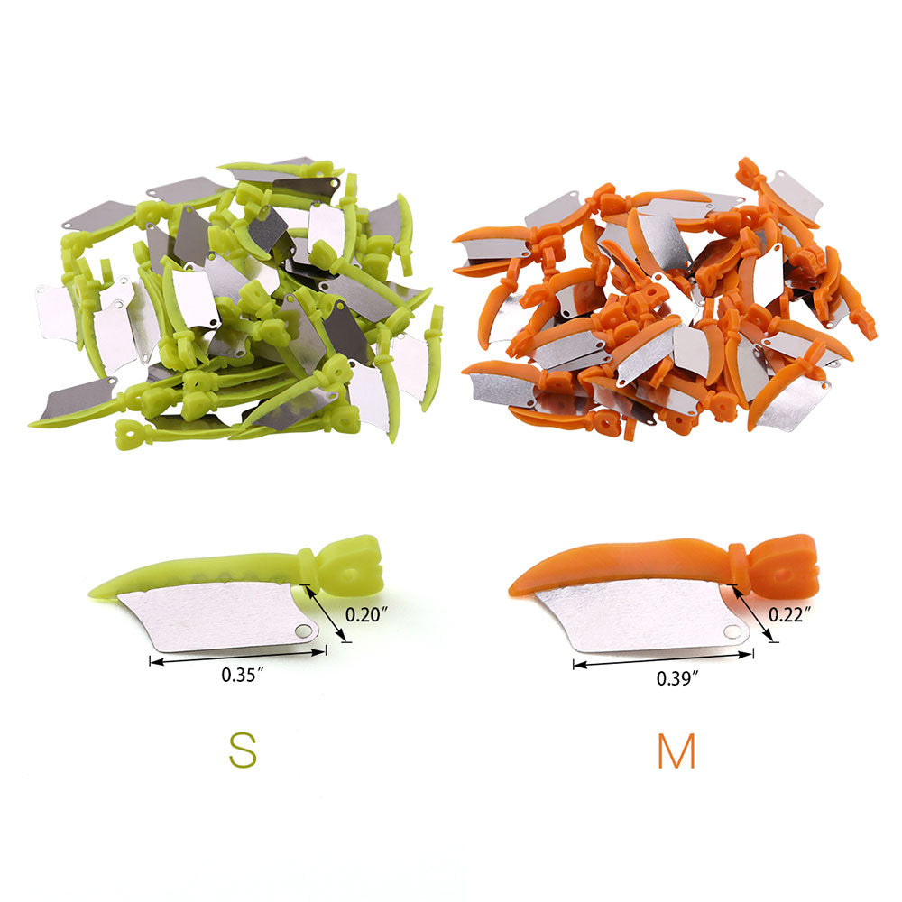 50pcs/box Dental Prime Teeth Interproximal Plastic Wedge With Protection - KiwisLove