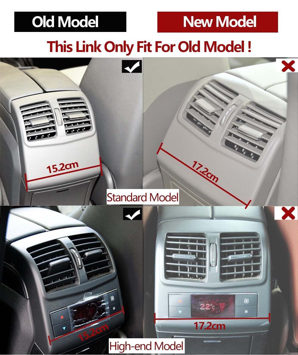 Rear Air Conditioning AC Vent Grill Outlet Cover For Mercedes Benz W212 E Class E200 E260 E280 Sedan 2009-2011 2128300954 - KiwisLove