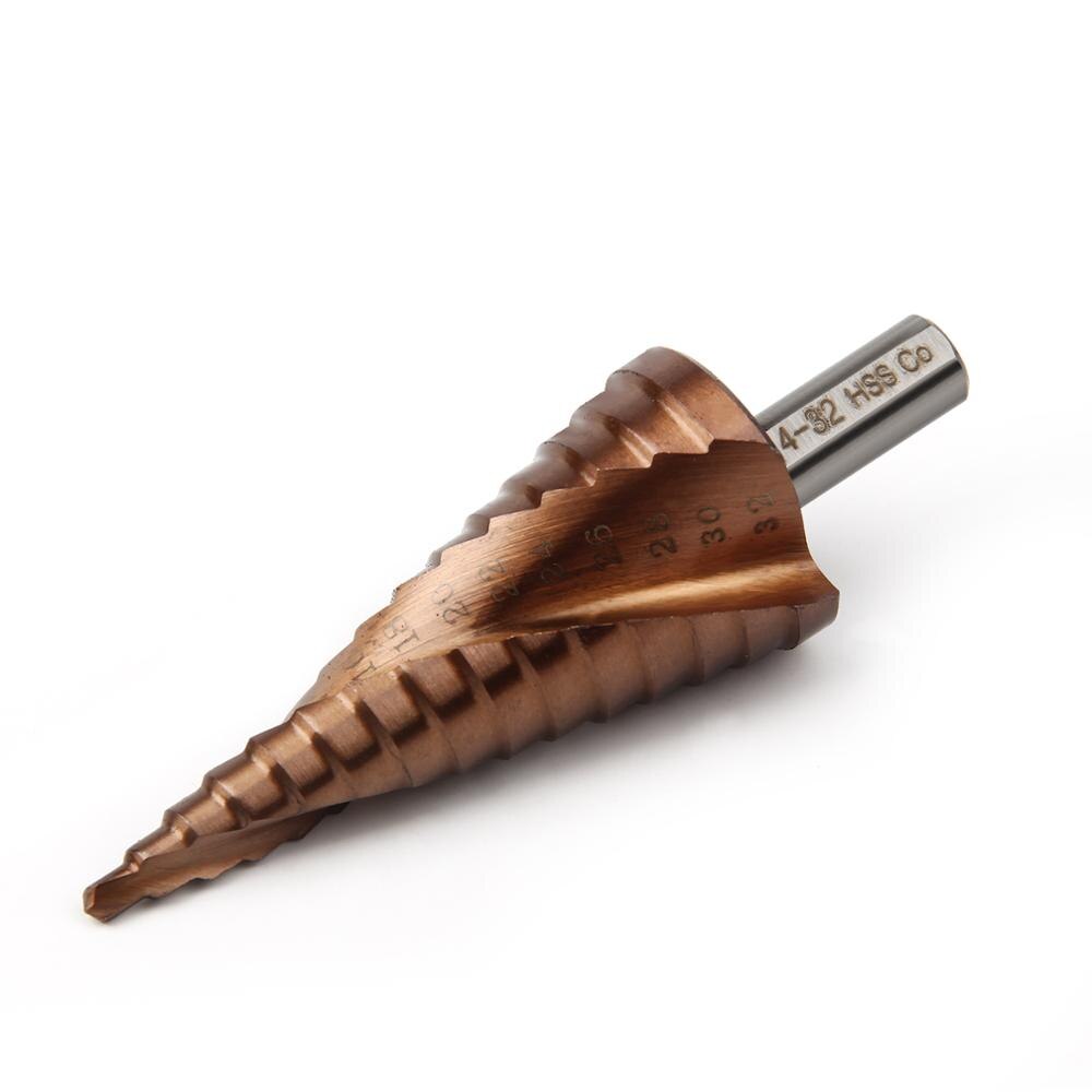 M35 5% Cobalt HSS Step Drill Bit HSS CO High-Speed Steel Cone Triangle Shank Metal Drill Bits Tool Set Hole Cutter For Stainles - KiwisLove