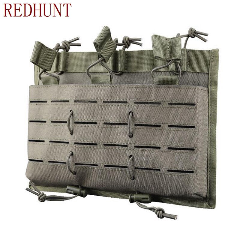 Tactical Magazine Pouch Open Top Mag Holder MOLLE Triple Rifle Mag Pouch 5.56 Rifle Mags AR/AK/G36 Airsoft Paintball Pouch - KiwisLove