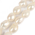 9-10mm Irregular Natural Freshwater Pearl Beads White Gray Loose Beads For Jewelry DIY Making Bracelet Ear Studs Accessories 15&quot; - KiwisLove