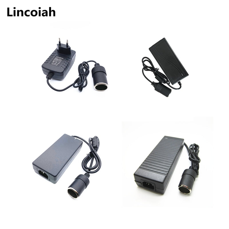 12V Car Cigarette Lighter AC / DC Adaptor Adapter Inverter Power Supply 12 Volt For Car Refrigerator Air Pump Inflator - KiwisLove