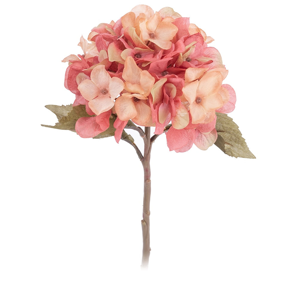 artificial flowers hydrangea branch home wedding decor autum silk plastic flower high quality fake flower party room decoration - KiwisLove