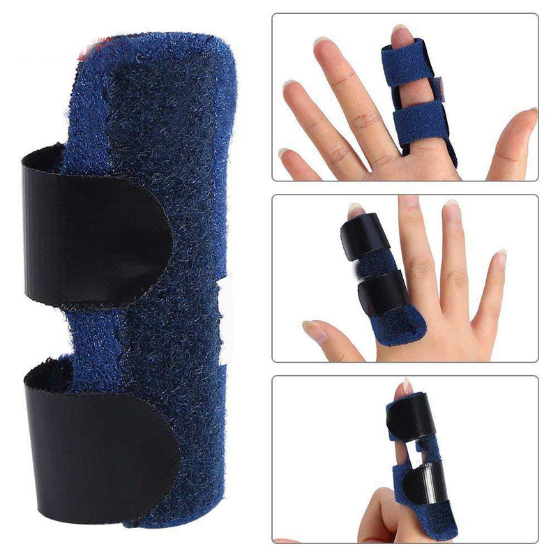 1Pcs Pain Relief Aluminium Finger Splint Fracture Protection Brace Corrector Support With Adjustable Tape Bandage Finger Support - KiwisLove