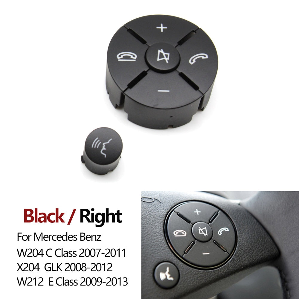 Car Interior Accessory Steering Wheel Control Switch Buttons Replacement For Mercedes Benz 204 C Class GLK X204 E Class W212 - KiwisLove