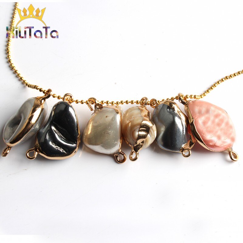 1pcs Natural Irregular Freshwater Pearls Yellow Pink White Grey Loose Beads For Jewelry Making Diy Pearl Necklace Bracelet - KiwisLove