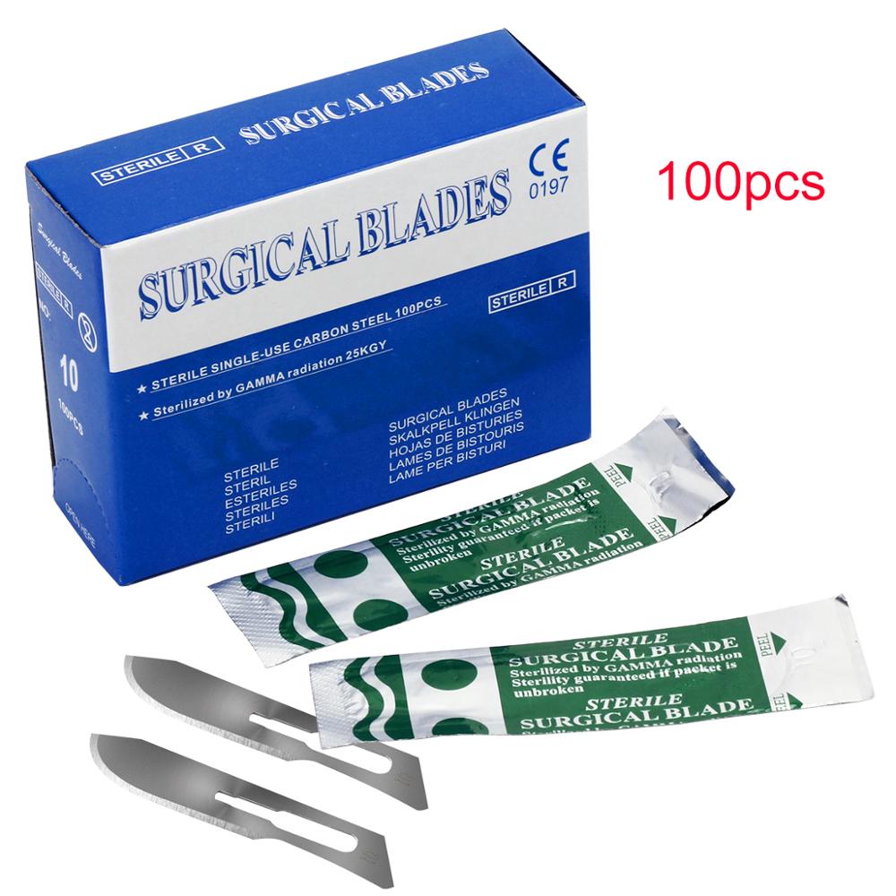 100pcs Scalpel Blades  Dental medical Surgical Scalpel Blades Sterilized - KiwisLove