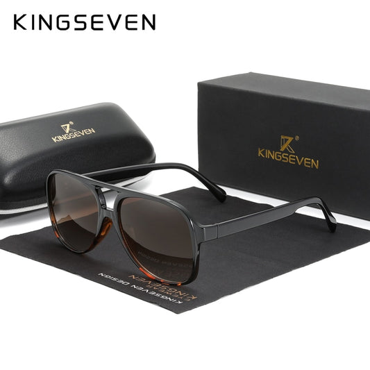 KINGSEVEN Classic Vintage Retro 70s Sunglasses for Women Men Classic Large Squared Big Frame UV400 Sun Glasses - KiwisLove
