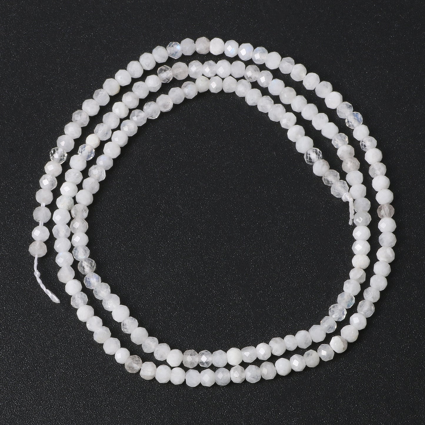 3*2mm Natural Stone Seed Beads Small Moonstone Turquoises Agates Opal Rondelle Beads for Jewelry Women Waist Bracelet Making Diy - KiwisLove
