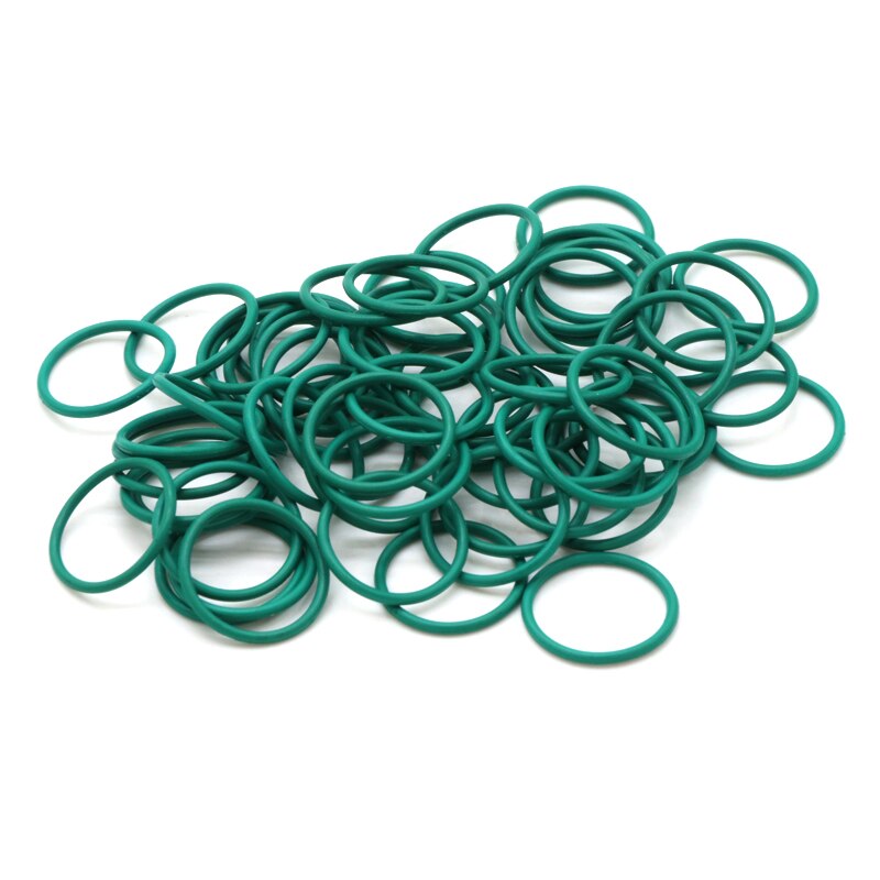 10pcs CS 2.4mm OD 8~60 mm Green FKM Fluorine Rubber O Ring Sealing Gasket Insulation Oil High Temperature Resistance Green - KiwisLove