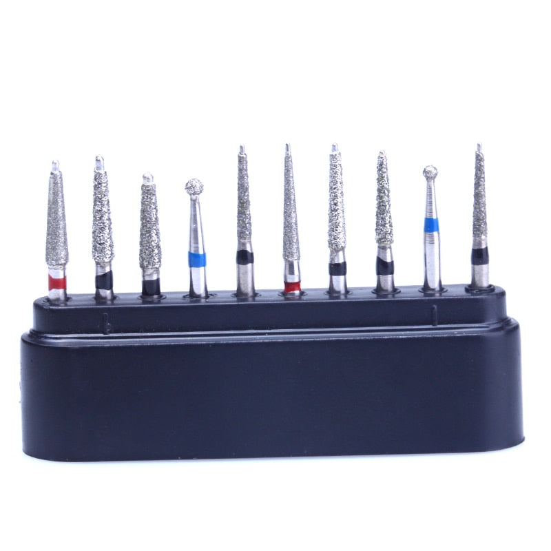 AZDENT Dia.1.6mm Dental Diamond Burs Drills High Speed Handpiece Polishing Tools - KiwisLove