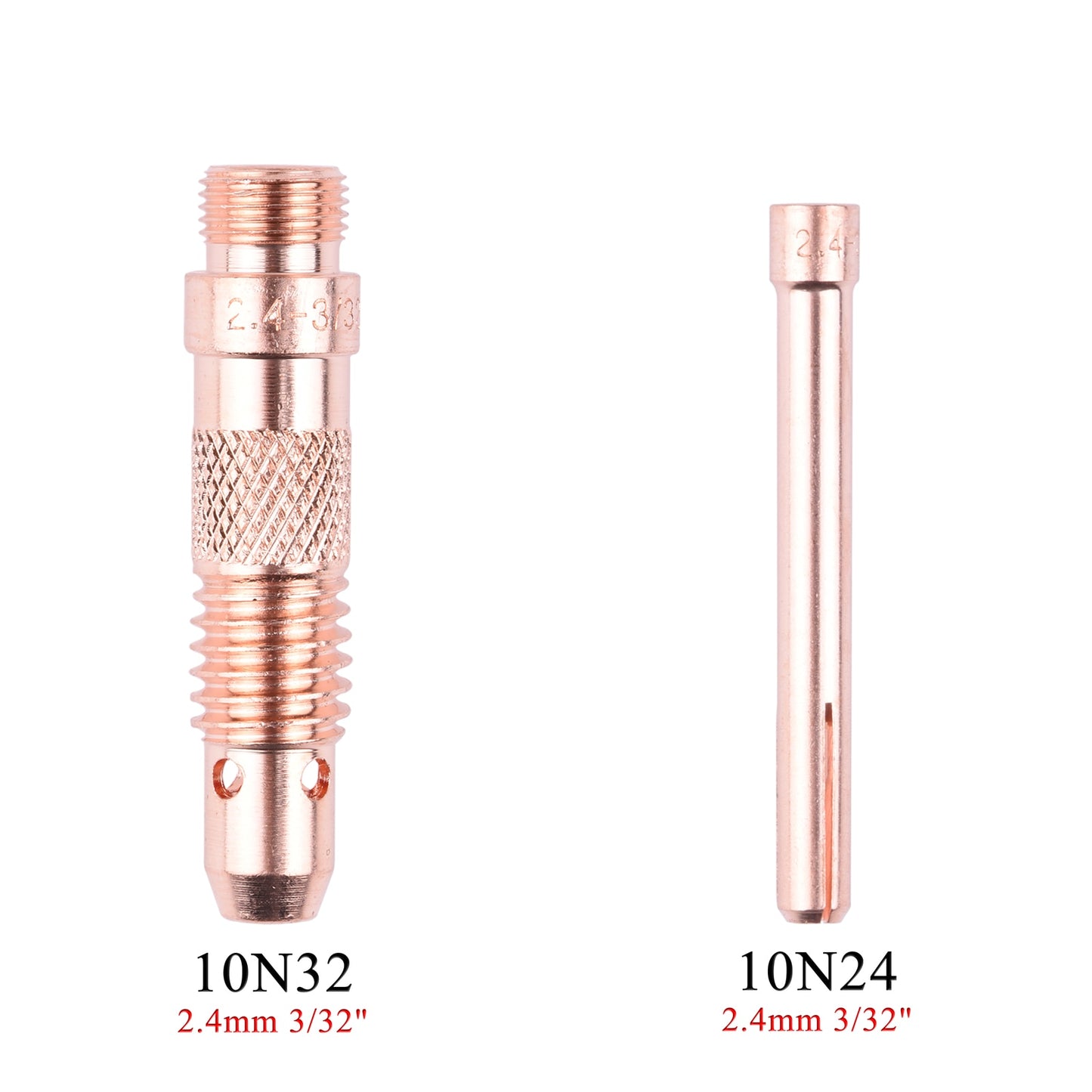 1.0/1.6/2.4/3.2/4.0mm TIG Collet Collet Body 10N22 10N23 10N24 10N25 54N20 10N30 10N31 10N32 10N28 406488 For WP17 18 26 Torch - KiwisLove