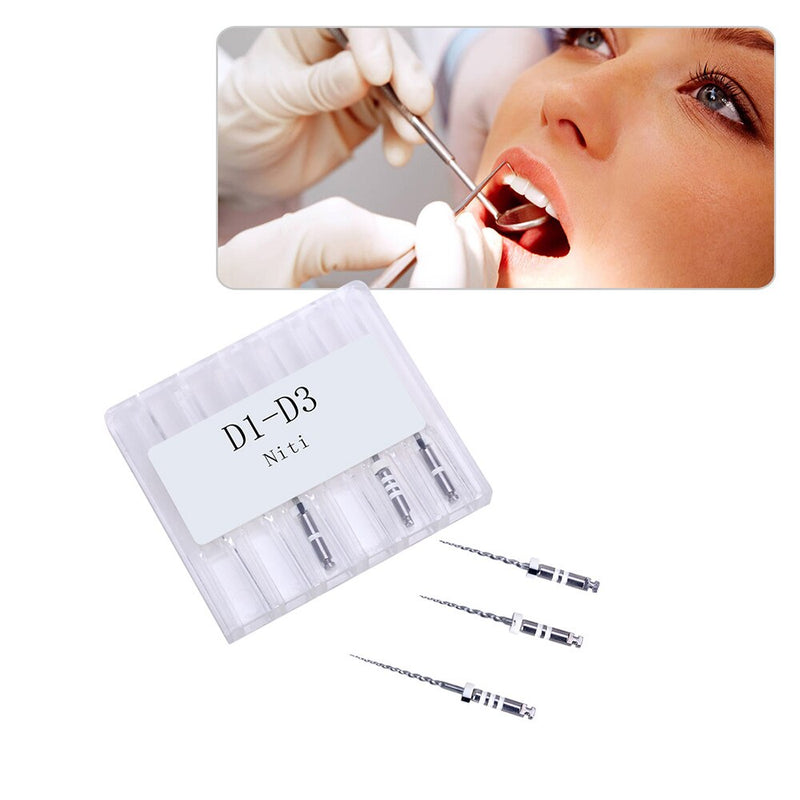 6pcs/Pack AZDENT Dental Retreatment Engine Root Canal NiTi File D1-D3 - KiwisLove