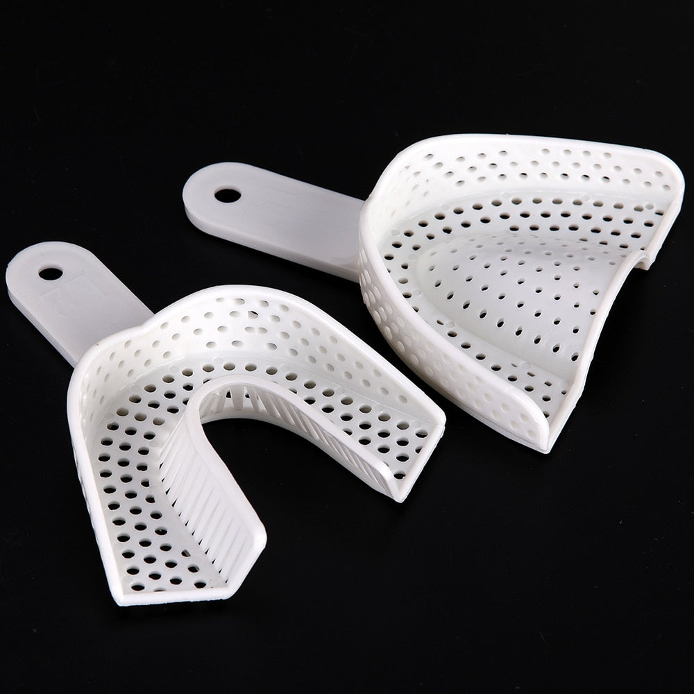 10Pcs/Set Dental Plastic Tray Without Mesh Dentist Tools Dentistry Lab Material Teeth Holder - KiwisLove