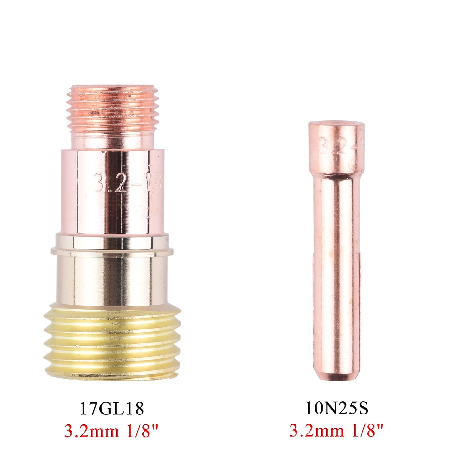 1.0/1.6/2.4/3.2mm TIG Collet Body Collet 10N22S 10N23S 10N24S 10N25S 17GL040 17GL116 17GL332 17GL18 For TIG WP17 18 26 Torch - KiwisLove