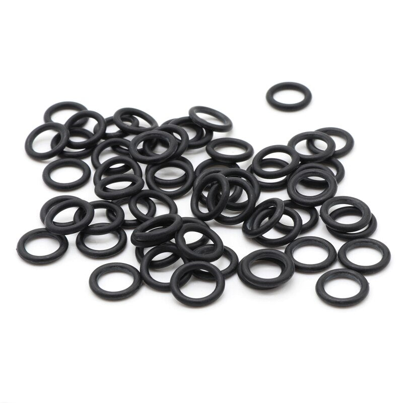 10pcs NBR O Ring Seal Gasket Thickness CS 2mm OD 5~150mm Nitrile Butadiene Rubber Spacer Oil Resistance Washer Round Shape Black - KiwisLove