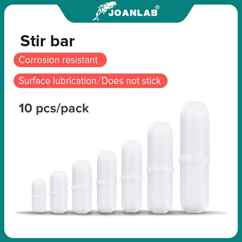JOANLAB Official Store Magnetic Stirrer Stir Bar Size 15mm 20mm 25mm 28mm 30mm 35mm PTFE Magnetic Stirrer Mixer Stir Bars 10 pcs - KiwisLove