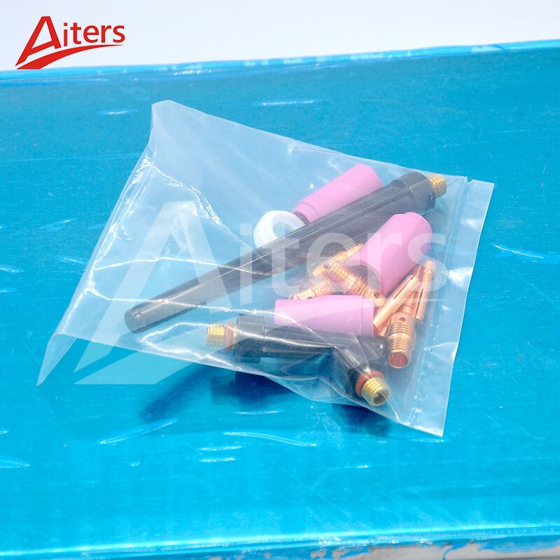 Welding Accessories WP9/20/25 Series Torch Comsumables 15PCS Kit with TIG Alumina Nozzle and Collet Body - KiwisLove