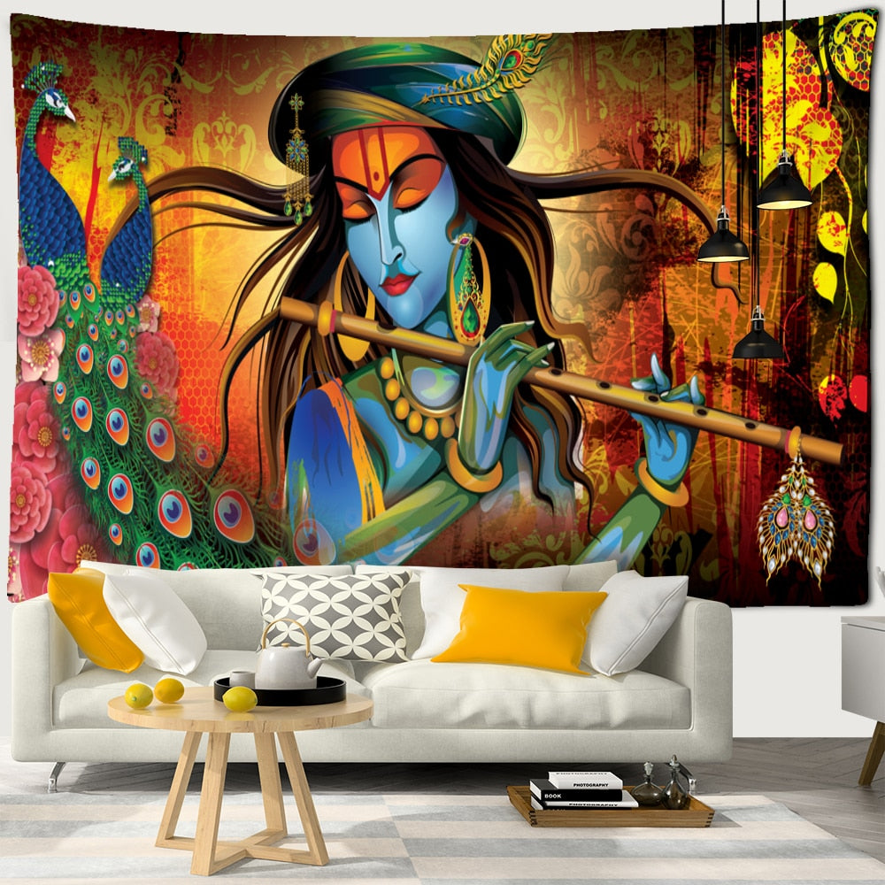 3D Printing Color Elephant Tapestry Wall Hanging Bohemian Hippie Mandala Living Room Art Room Home Decor - KiwisLove