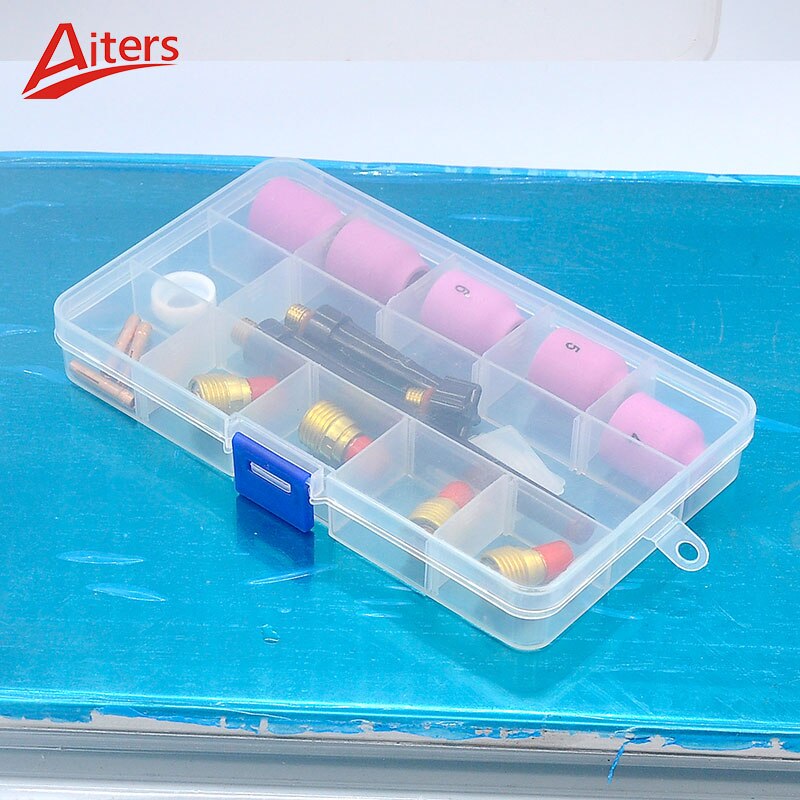 17Pcs Stubby Gas Lens Kit for WP9/20/25 TIG Welding Torch with Collet Alumina Ceramic Nozzle Cup and Back Cap - KiwisLove