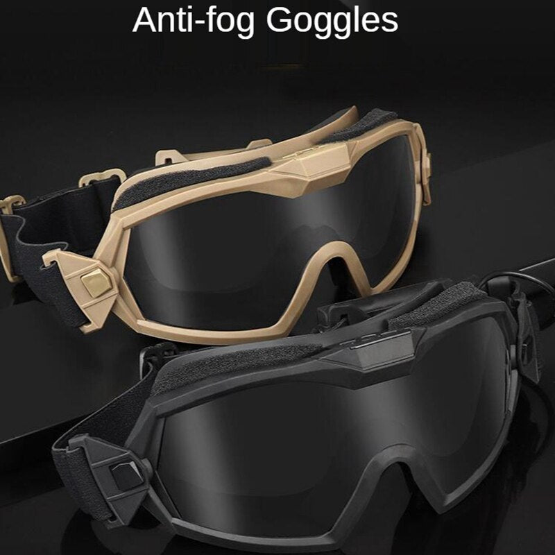 Military Army Goggles Tactical Airsoft Paintball Eyewear with Fan Anti-Fog Outdoor Climbing Cycling Sport Sunglasses - KiwisLove